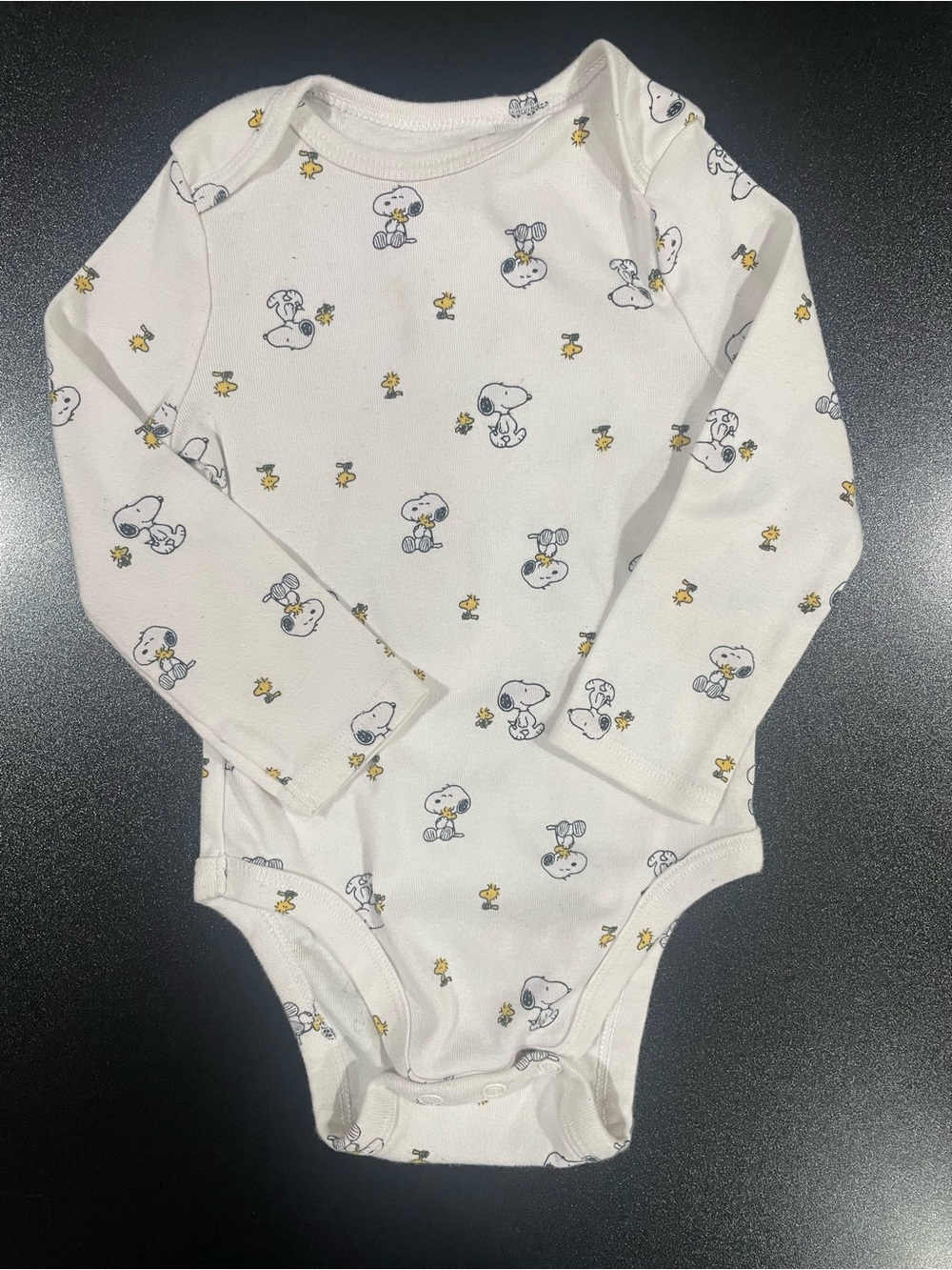 jumping beans Snoopy LS Bodysuit w/ Fleece Vest. Fits 12m 🐾 🐶